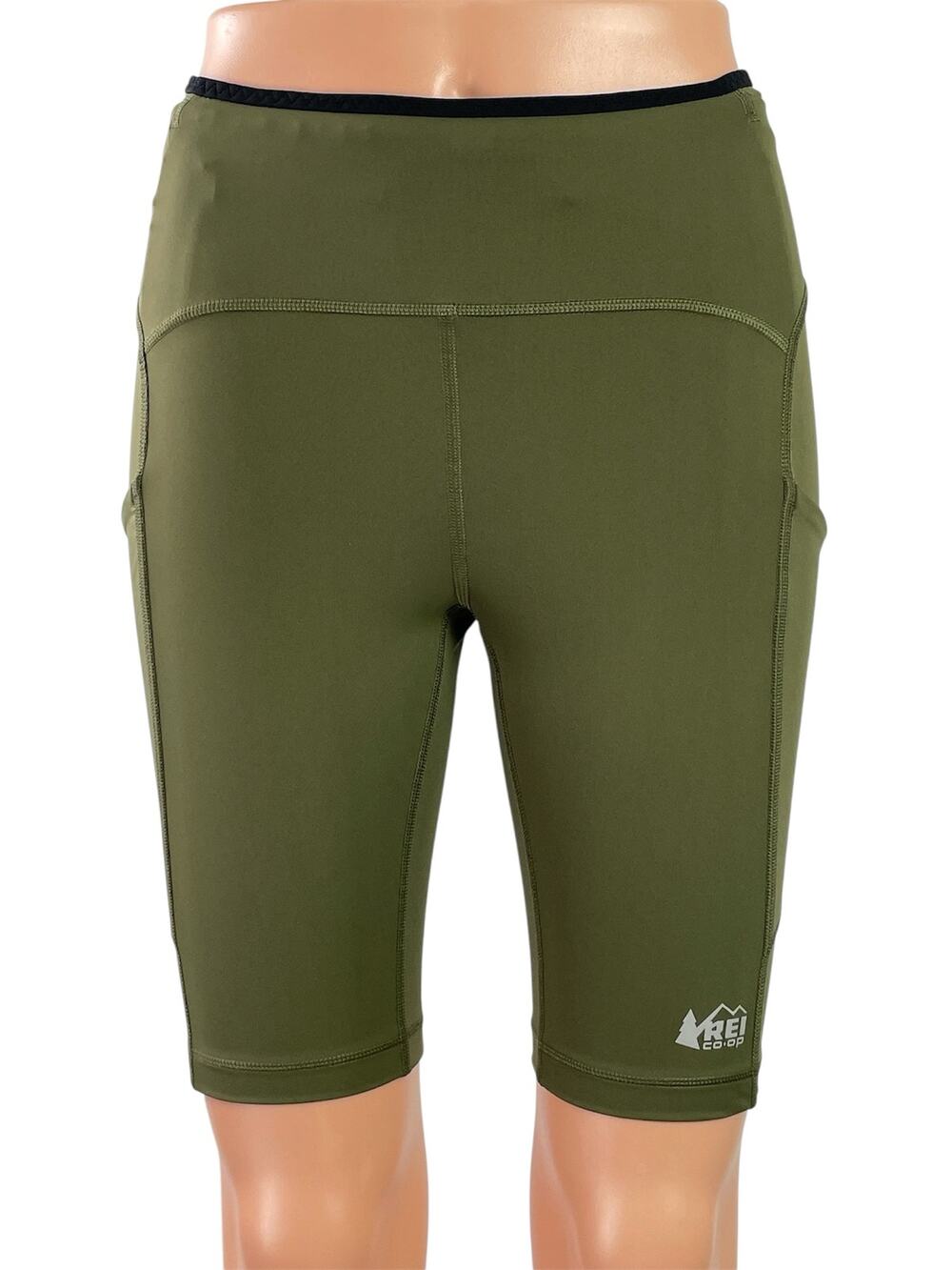 Rei Women's Green Mid Rise Hiking Outdoor Yoga Gym Athletic Biker Shorts Size S